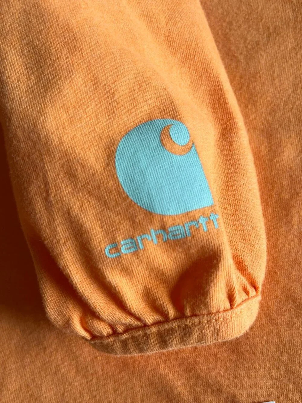 Carhartt orange mountain sunrise onesie 18m